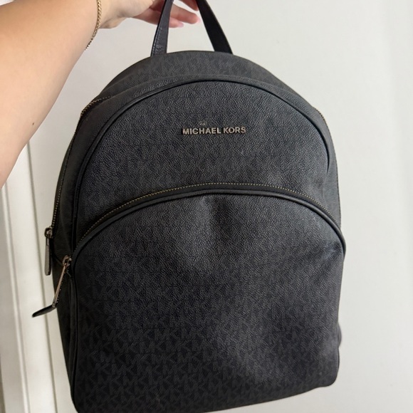 Michael Kors Handbags - Michael Kors Black Backpack Sleek Design Pebbled Leather